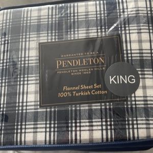 Pendleton Sheets- King Indigo Plaid- flannel